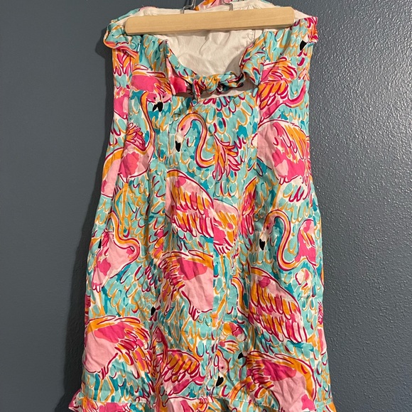 Lilly Pulitzer flamingo dress - Picture 2 of 4
